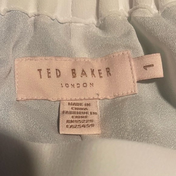 TED BAKER Luner Jamboree Pleated Off The Shoulder Maxi Dress - Picture 4 of 4